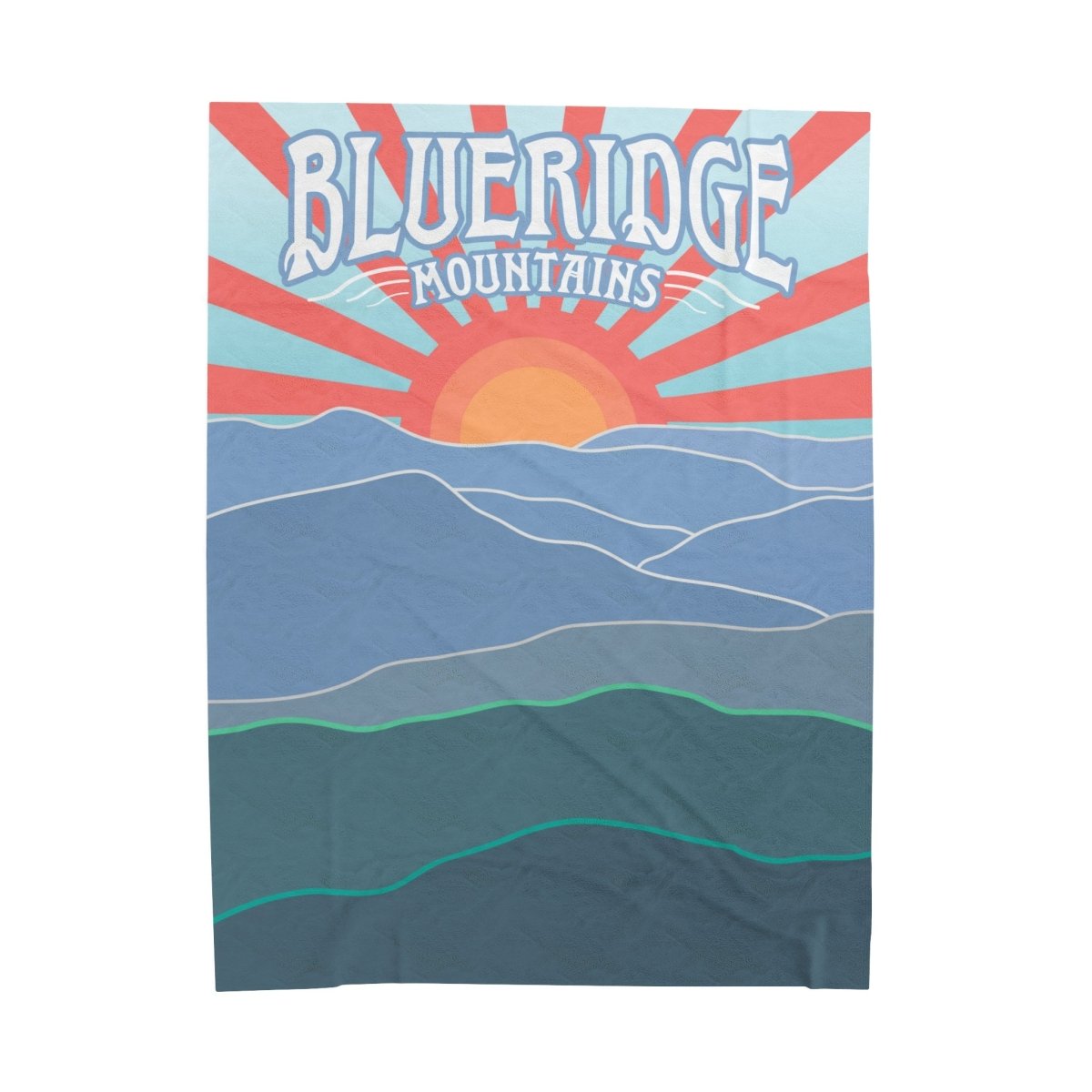 Blue Ridge Mountains Ultra Soft Fleece Blanket, Appalachian Trail, East Coast Cool