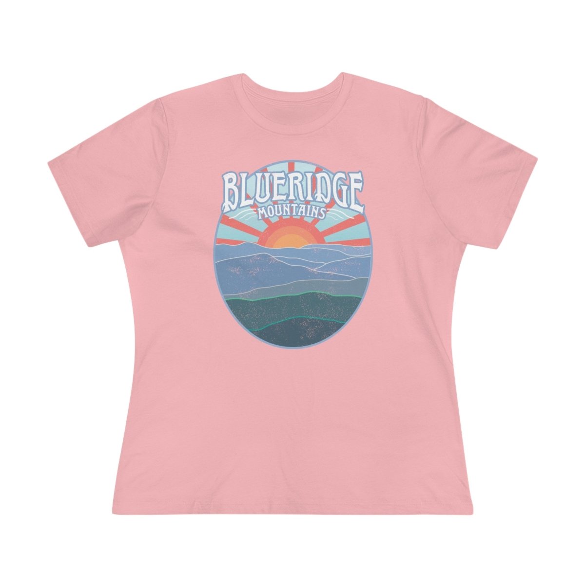 Blue Ridge Women's Premium Relaxed Fit T-Shirt, East Coast, Mountains, Appalachian Trail. Outdoors, Nature