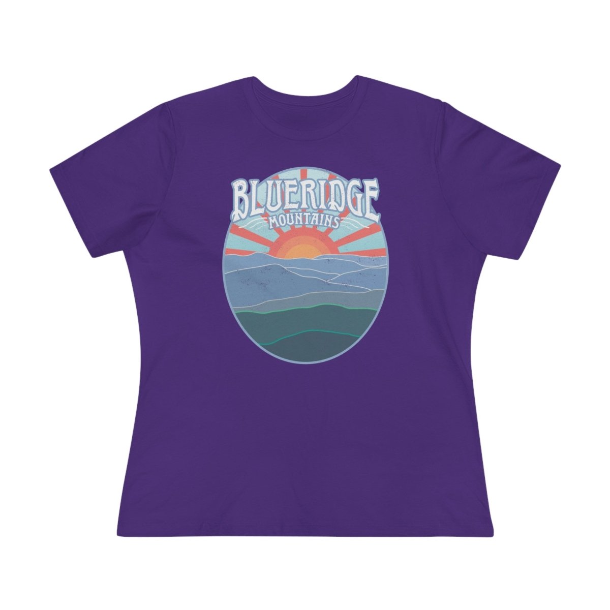 Blue Ridge Women's Premium Relaxed Fit T-Shirt, East Coast, Mountains, Appalachian Trail. Outdoors, Nature
