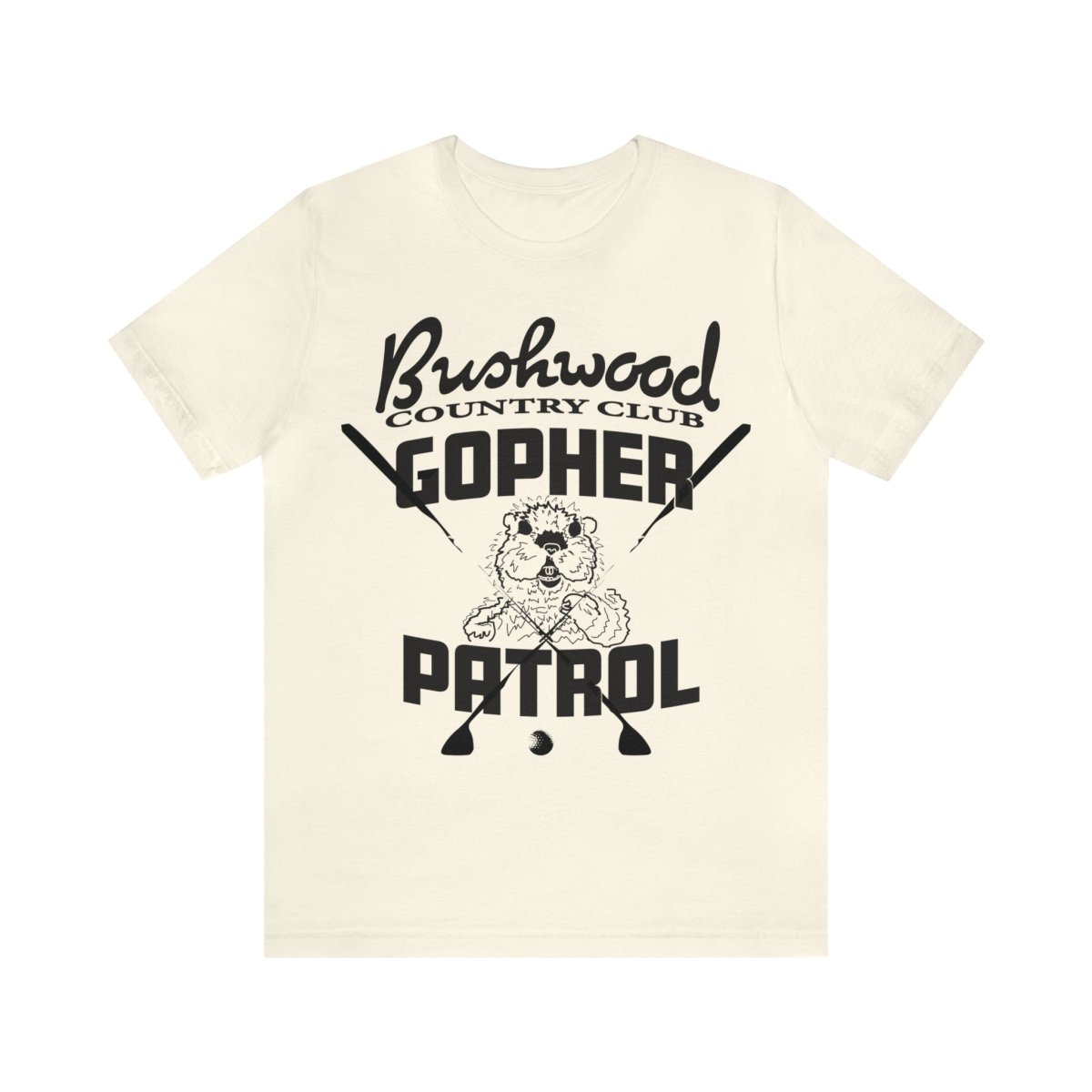 Bushwood Gopher Patrol Premium T-Shirt, Golf, Country Club, Funny