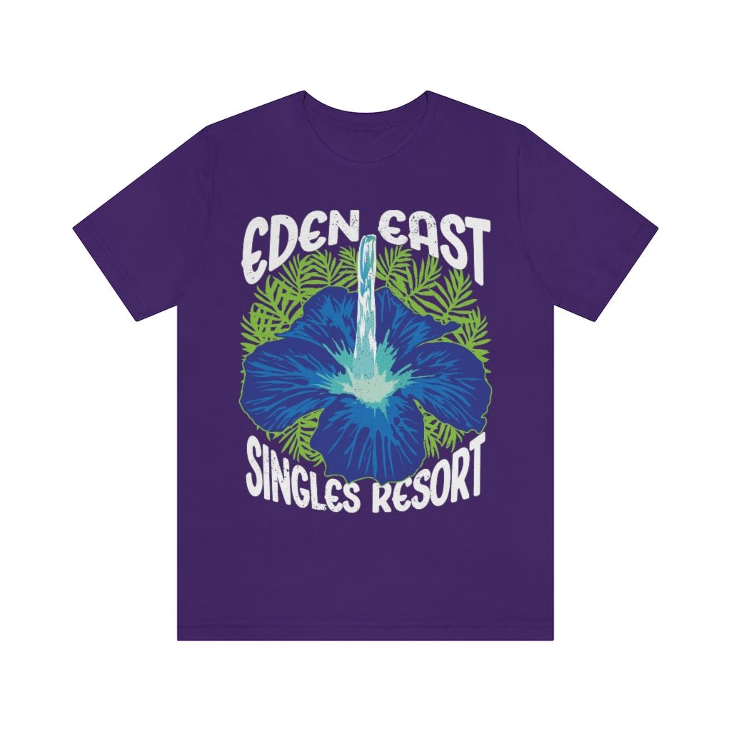 Eden East Premium T-Shirt, Singles Resort, Happy Island, Relationship