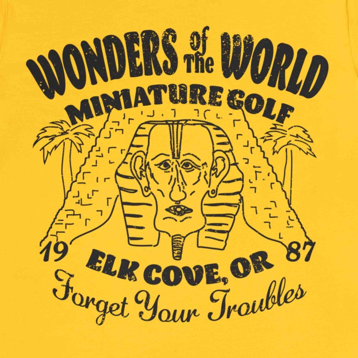 Elk Cove Miniature Golf Premium T-Shirt, Wonders of the World