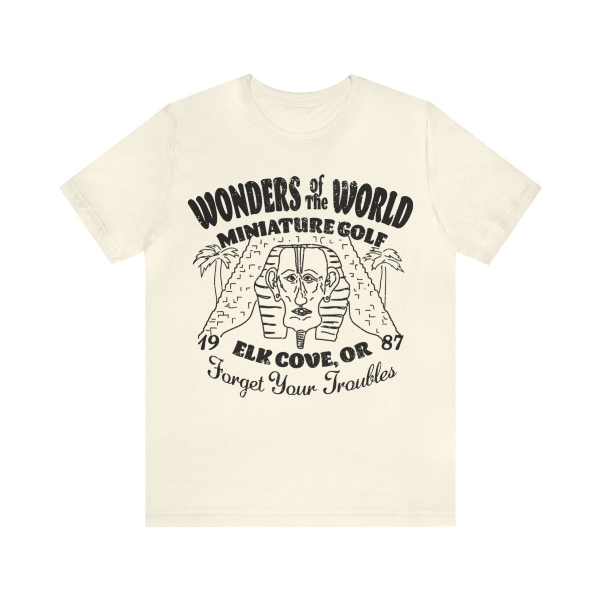 Elk Cove Miniature Golf Premium T-Shirt, Wonders of the World