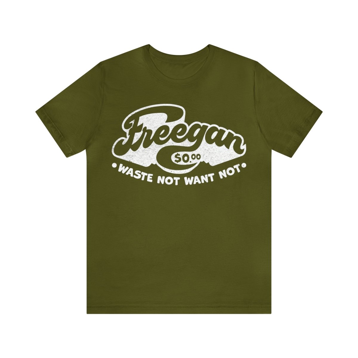 Freegan Premium T-Shirt, Reduce Reuse Recycle, Waste Not Want Not
