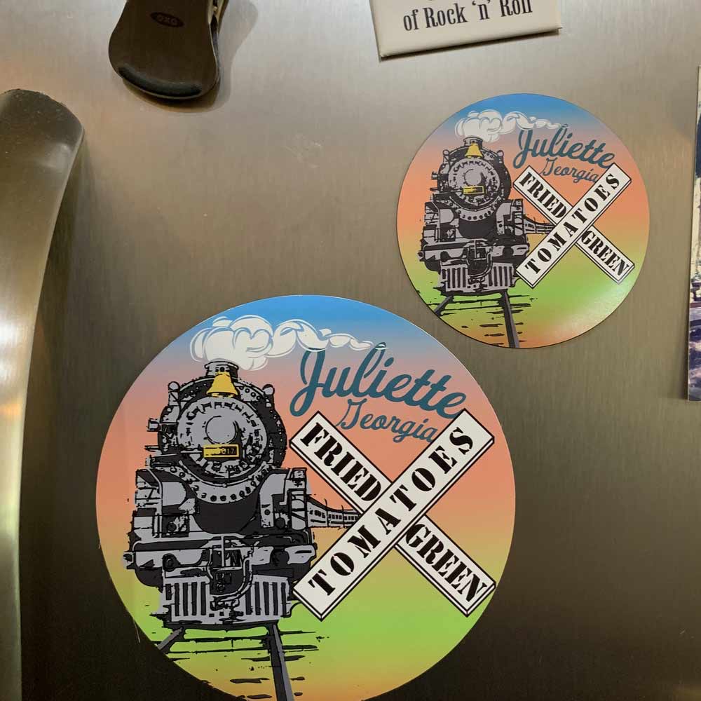 Fried Green Tomatoes Train Premium Stickers & Magnets, Towanda Gift, Whistle Stop Cafe