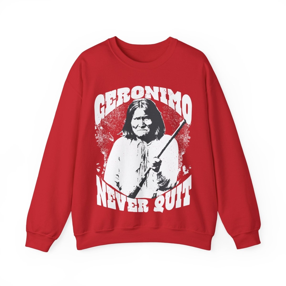 Geronimo Fleece Sweatshirt, Never Quit, Inspire Commitment