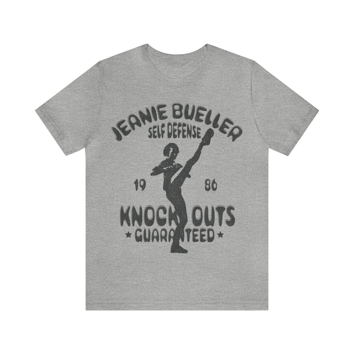 Jeanie Bueller Premium T-Shirt, Self Defense, Home Intruder, Knock Out Kick, Funny