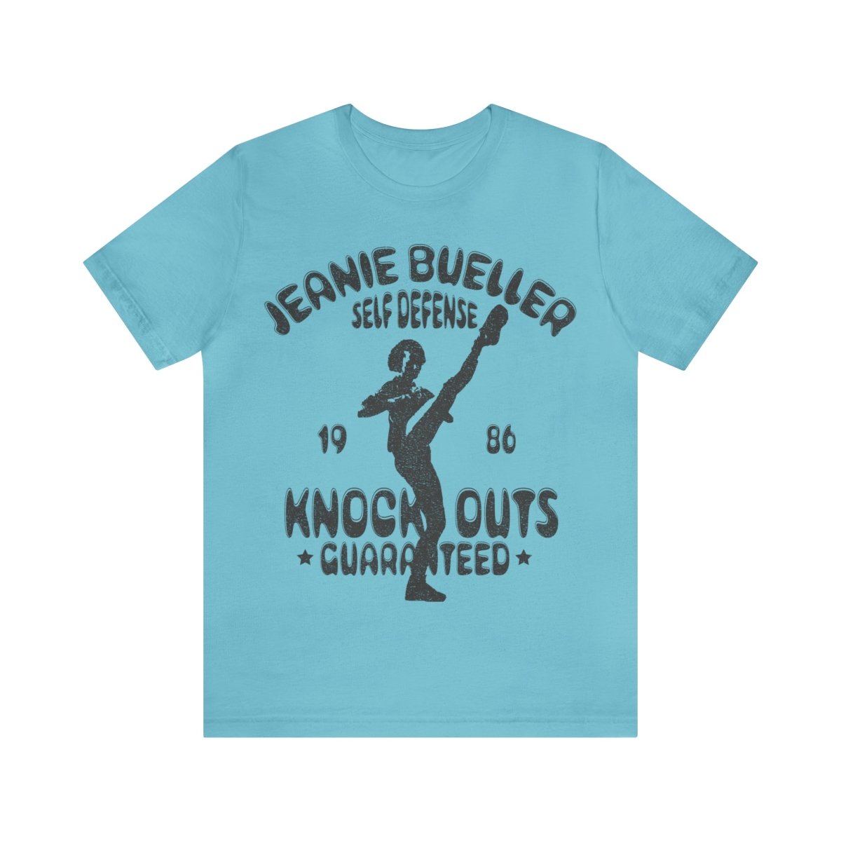 Jeanie Bueller Premium T-Shirt, Self Defense, Home Intruder, Knock Out Kick, Funny