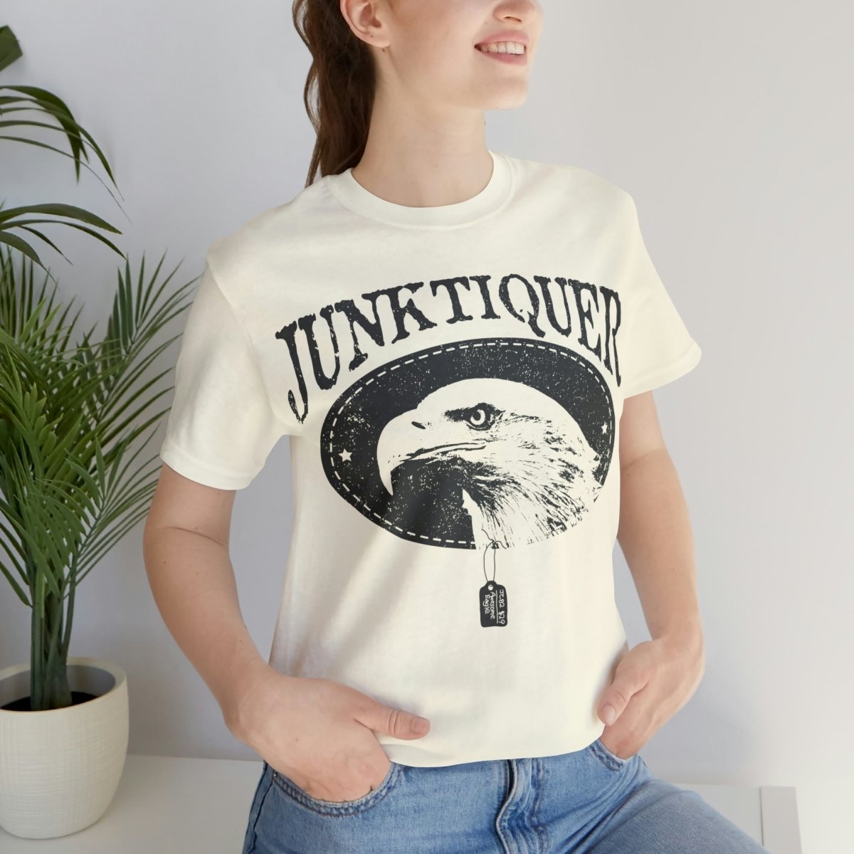 Junktiquer Premium T-Shirt, Antique Shopper Gift, Deal Spotter, Garage Sale, Salvage Shop, Estate Sale, Junkin Genius