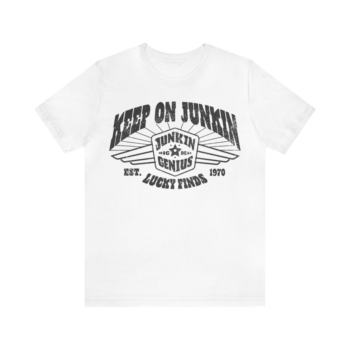 Keep On Junkin' Premium T-Shirt, Garage Sales, Flea Markets, Antiques, Junkin' Genius