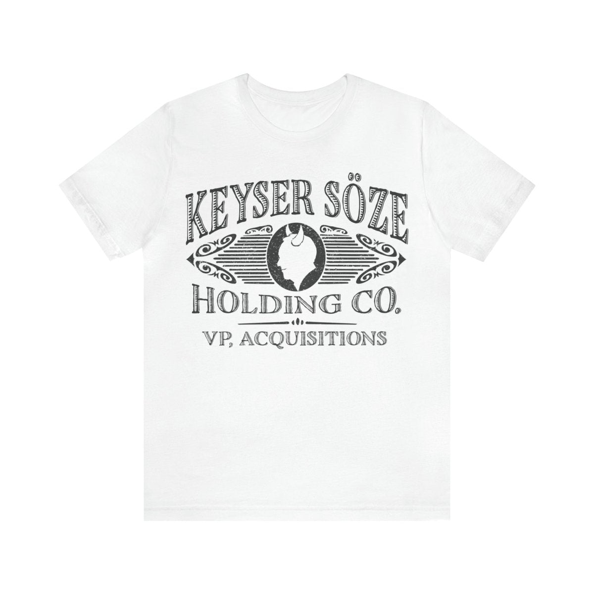 Keyser Soze Premium T-Shirt, VP Acquisitions, Tricky Devil, Criminal Mastermind, Villain, Corporate Gift