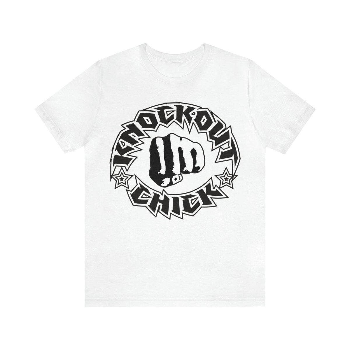 Knockout Chick Premium T-Shirt, Gym, Kickboxing, Training, Workout, Tough, Fitness Gift for Her