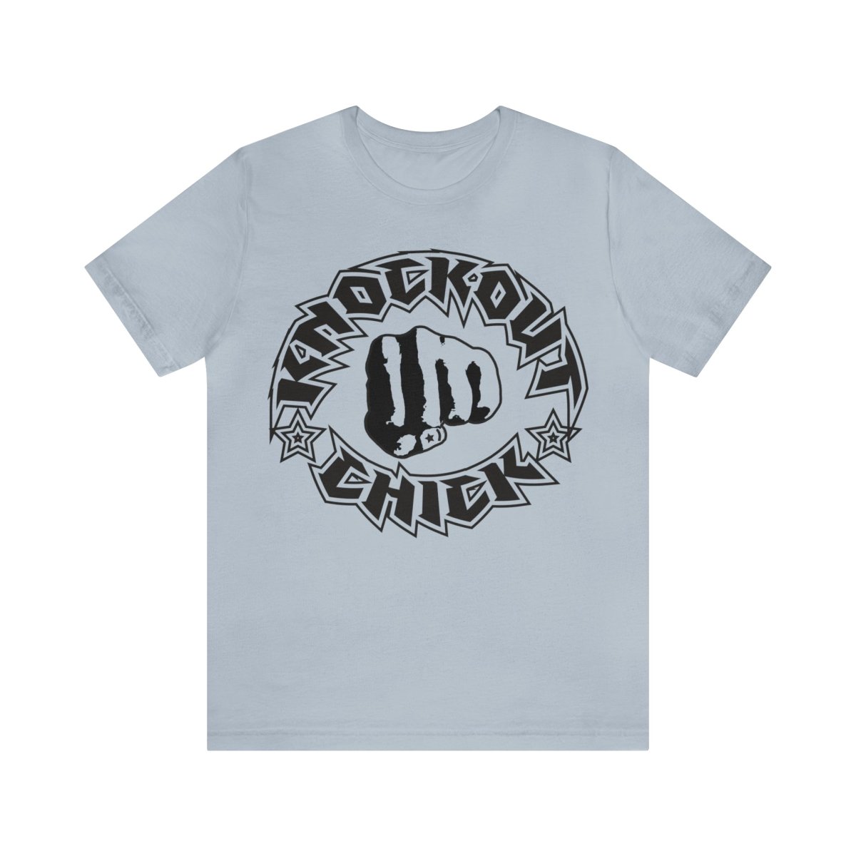 Knockout Chick Premium T-Shirt, Gym, Kickboxing, Training, Workout, Tough, Fitness Gift for Her