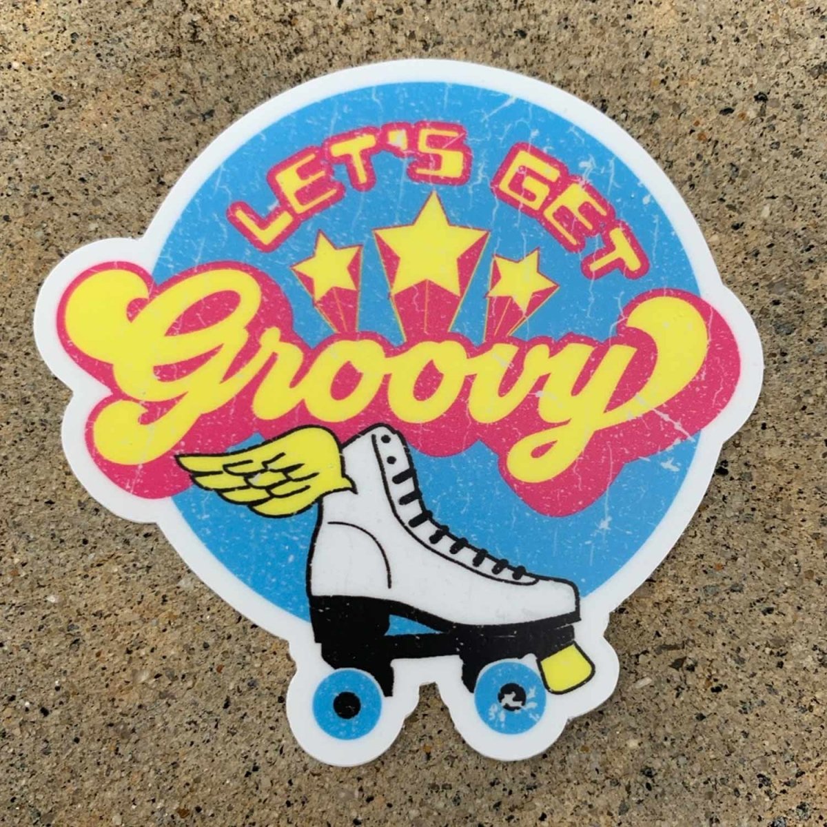 Let's Get Groovy Roller Skate - Premium Stickers, Magnets - Vintage Re –  JourneyTrust