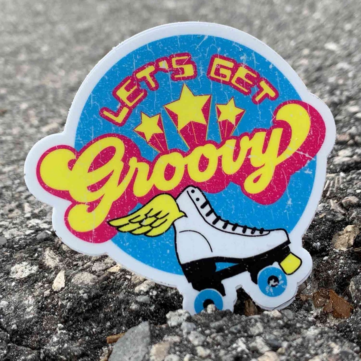 Let's Get Groovy Roller Skate - Premium Stickers, Magnets - Vintage Re –  JourneyTrust