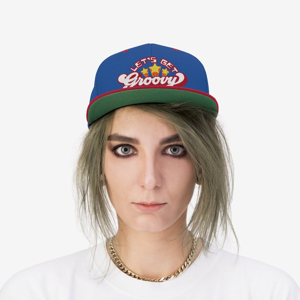 Let's Get Groovy Snap Back Hat / Retro Cool, Vintage 70s Style. Only for SuperStars