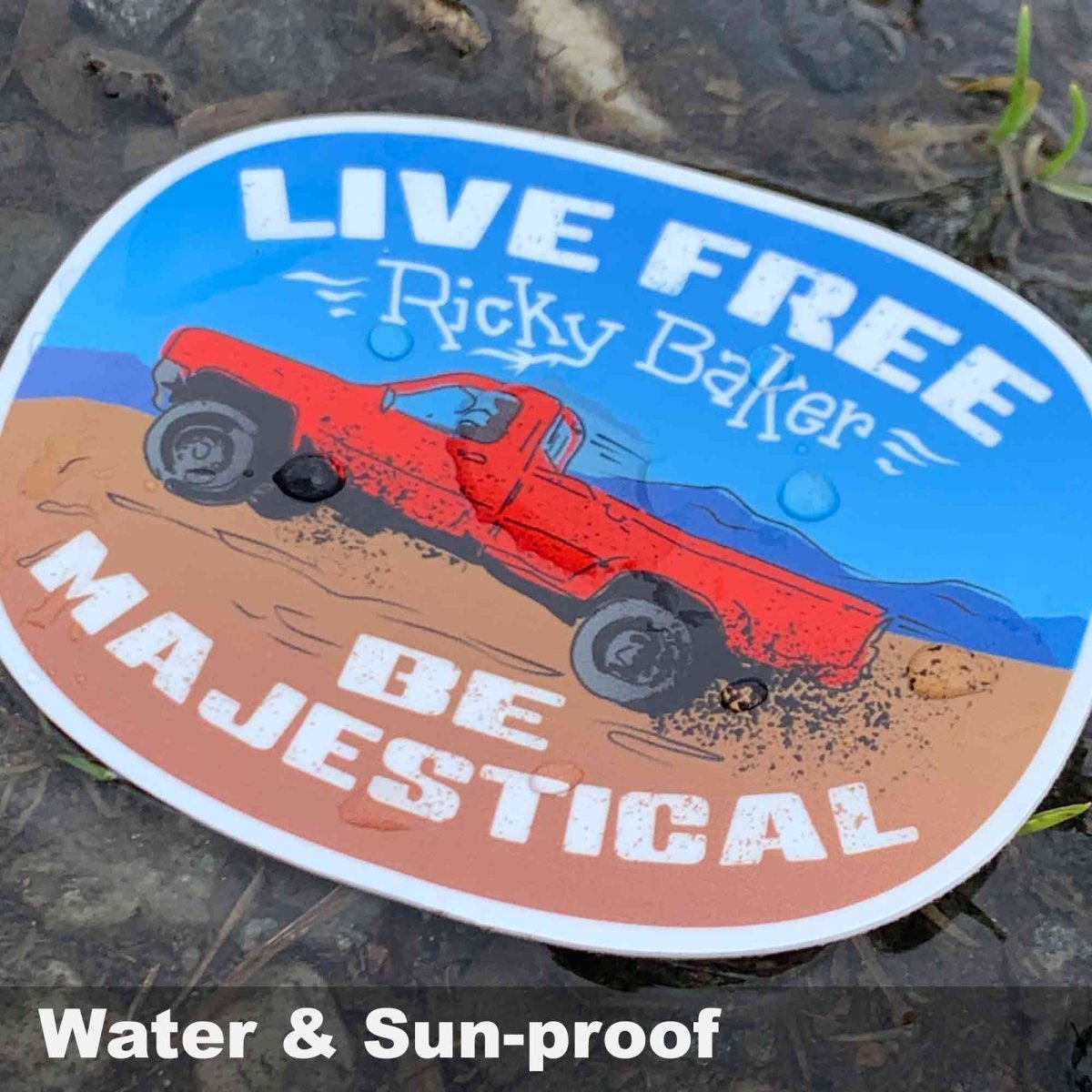 Live Free Ricky Baker - Premium Stickers & Magnets | Majestical, Funny Outlaw, New Zealand