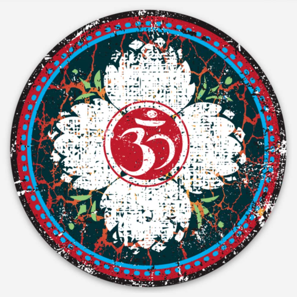 Lotus Compass Om - Premium Stickers | Namaste, Yoga Gift