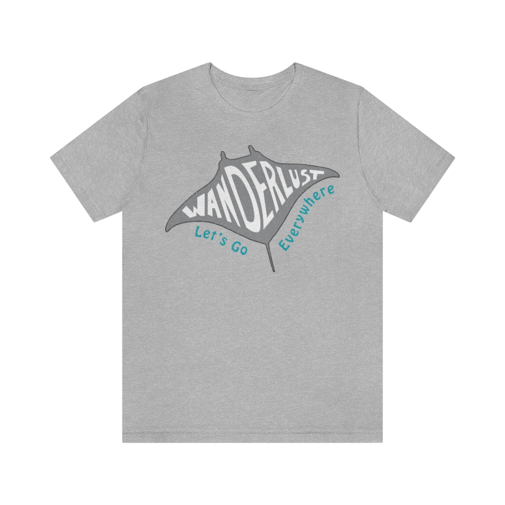 Manta Ray Wanderlust - Premium T-Shirt | Ocean Dive