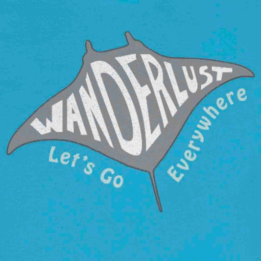 Manta Ray Wanderlust - Premium T-Shirt | Ocean Dive