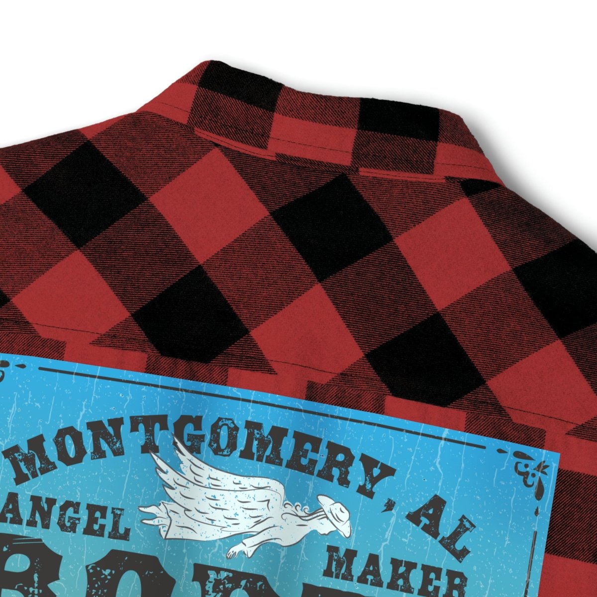 Montgomery Rodeo Angel Soft Flannel Shirt, Bucking Bull Ride, Hold On, Keep Going Inspiration