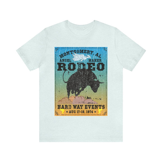 Montgomery Rodeo Premium T-Shirt, Angel Maker, Bucking Bull, Old Rodeo Poster