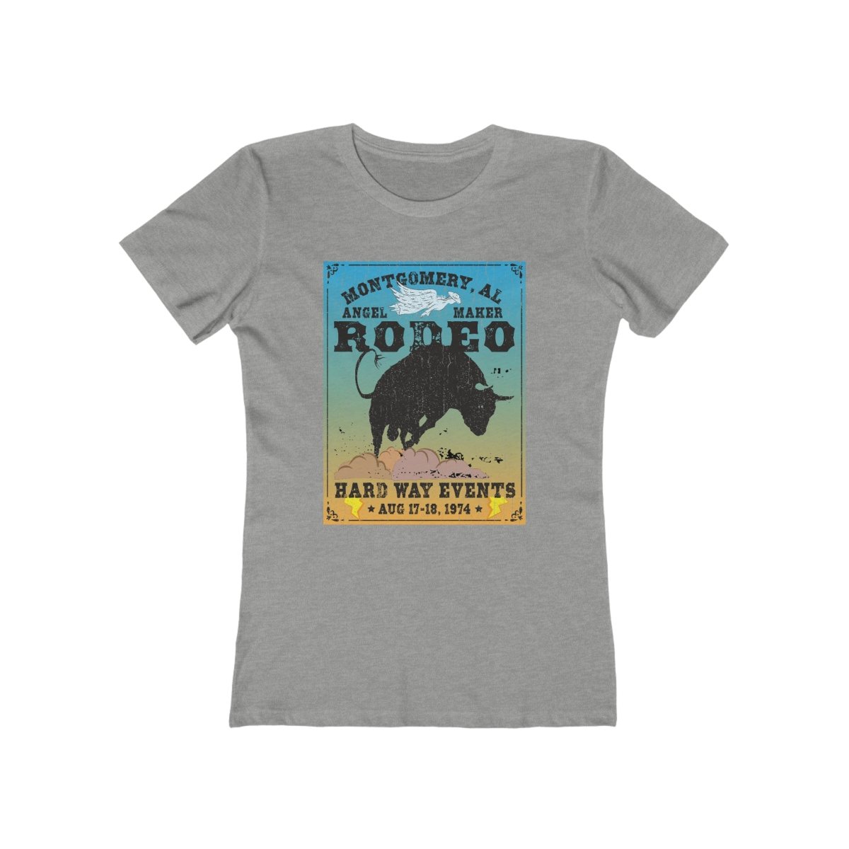 Montgomery Rodeo - Women's Premium T-Shirt / Angel Maker, Old Rodeo Poster, John Prine