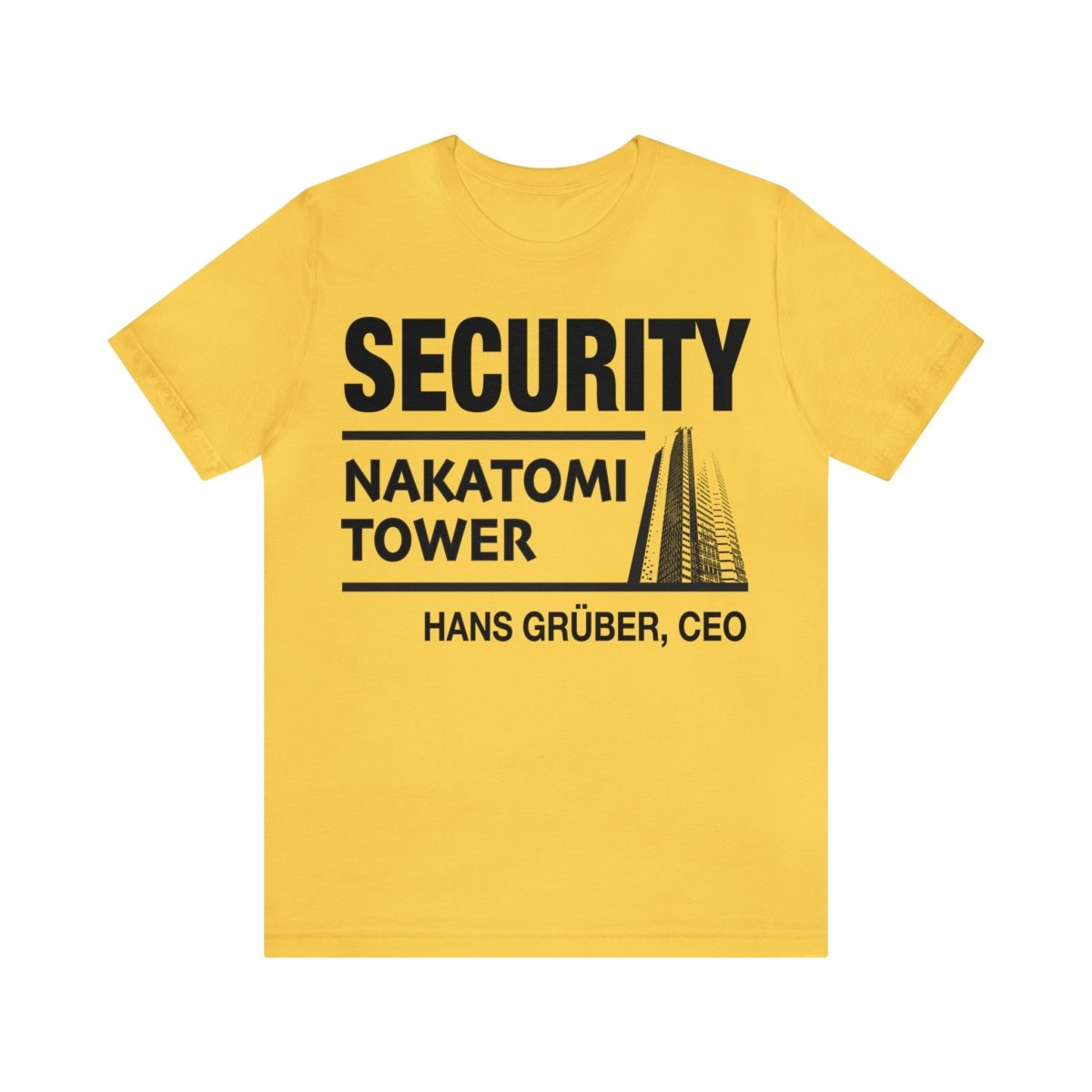 Nakatomi Tower Security Team Premium T-Shirt, Hans Gruber President