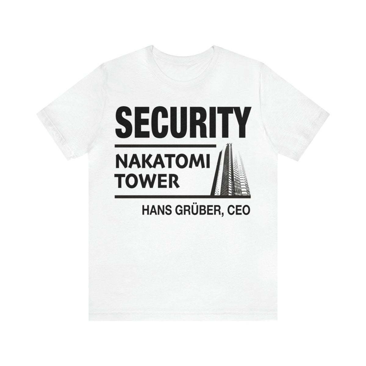 Nakatomi Tower Security Team Premium T-Shirt, Hans Gruber President