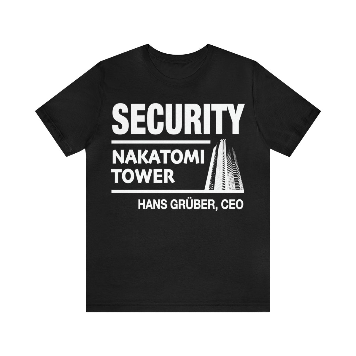 Nakatomi Tower Security Team Premium T-Shirt, Hans Gruber President