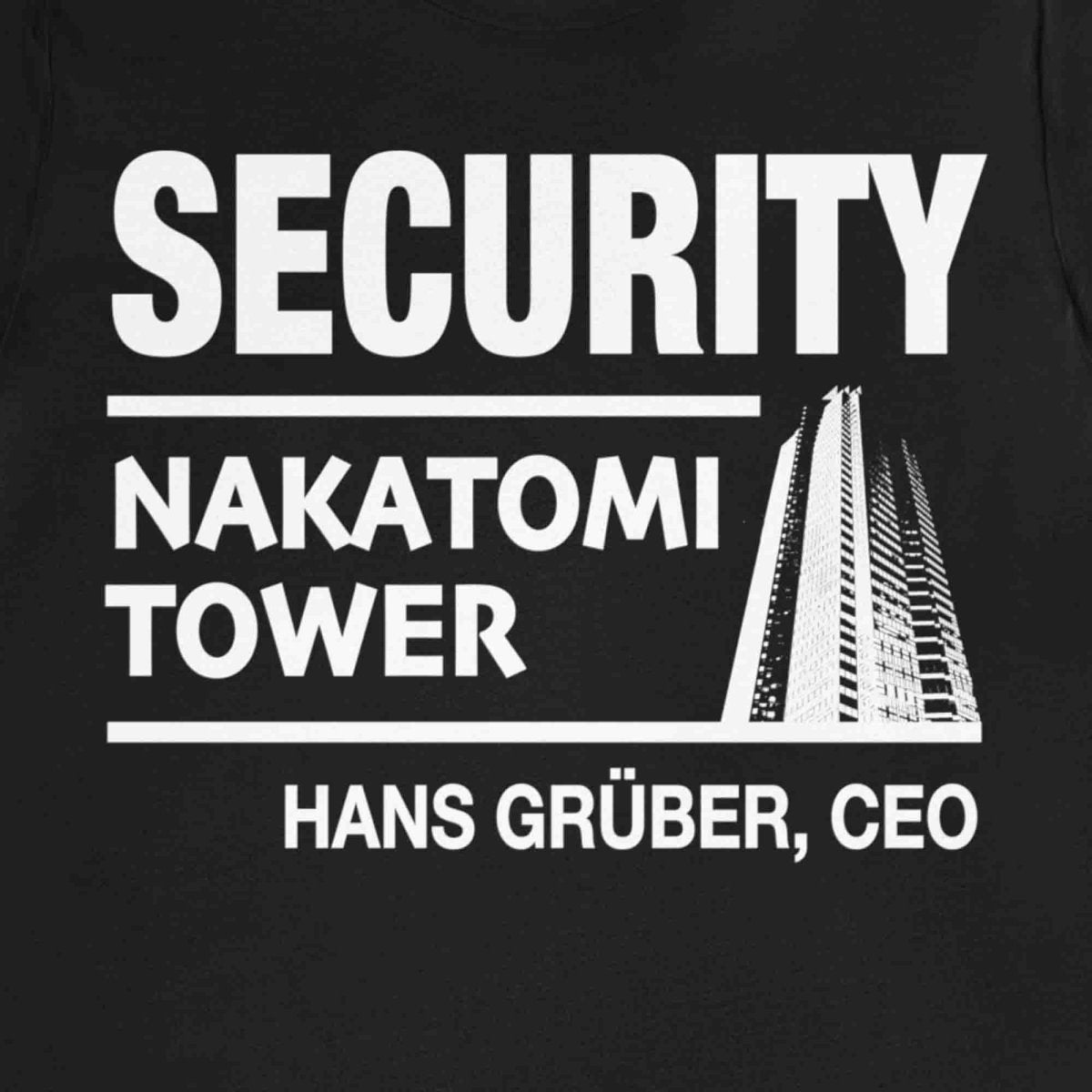 Nakatomi Tower Security Team Premium T-Shirt, Hans Gruber President