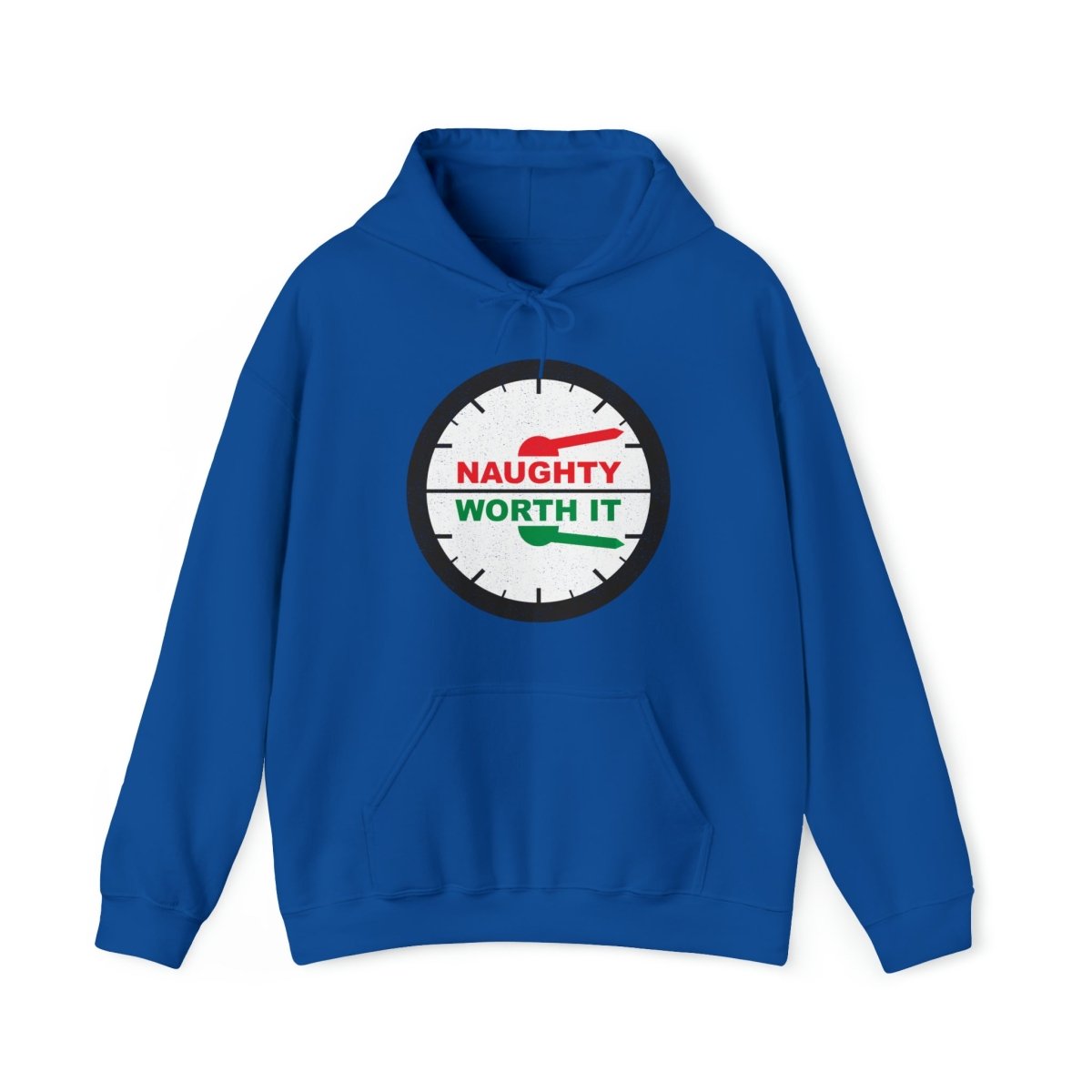 Naughty Worth It Fleece Hoodie, Christmas, Funny