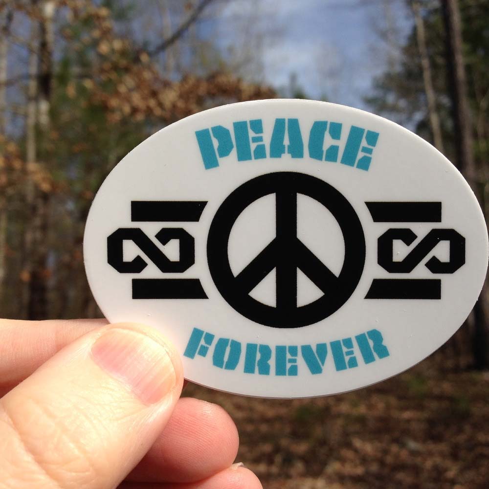 Peace Forever - Premium Sticker | Continuous Relaxation Inspo