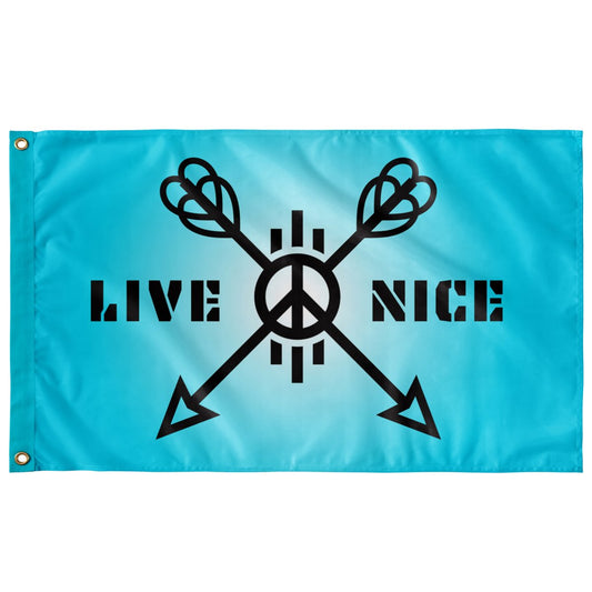 Peace Live Nice - Flag