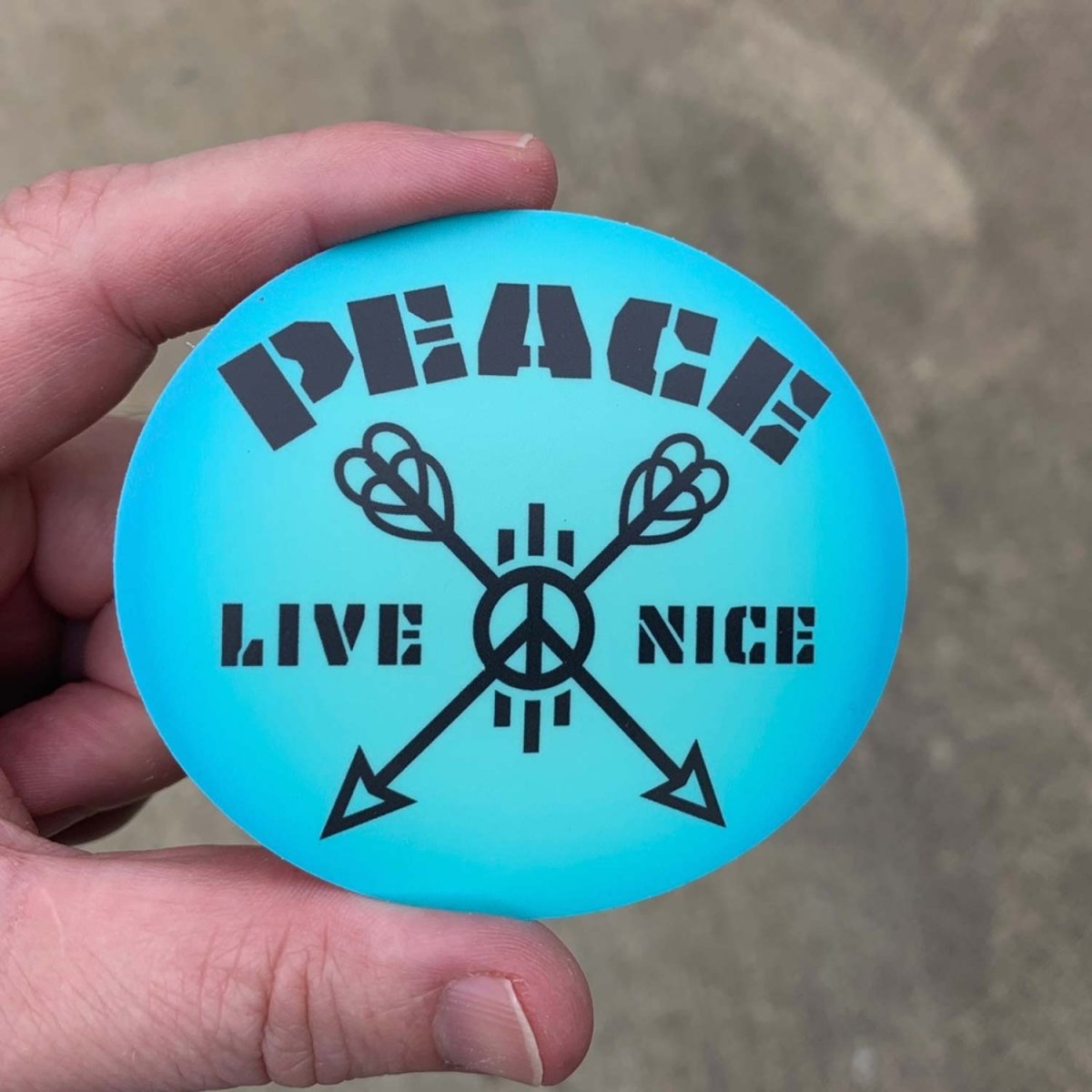 Peace Live Nice - Premium Stickers