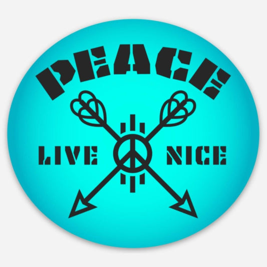 Peace Live Nice - Premium Stickers
