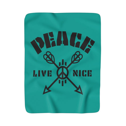 Peace, Live Nice - Super Fleece Blanket
