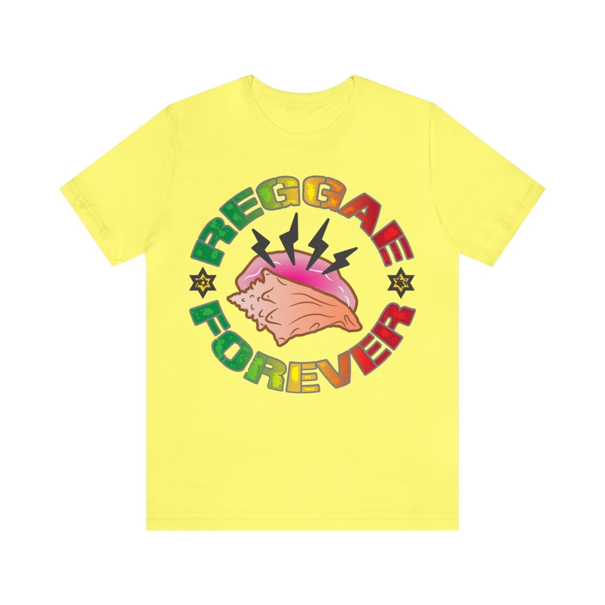 Reggae Forever Premium T-Shirt, Seashell, Ocean Sounds, Caribbean, Relax, Good Vibes