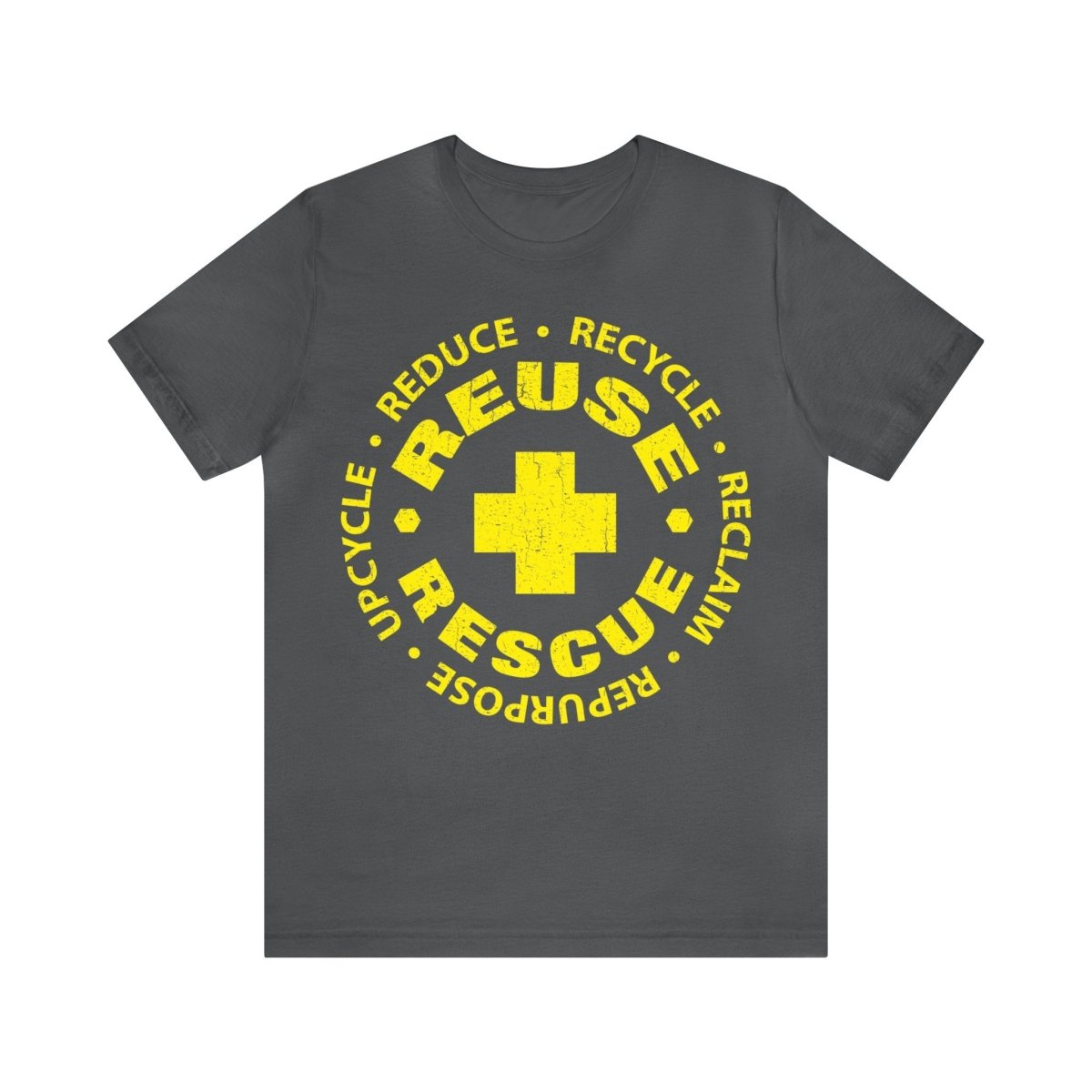 Reuse Rescue Premium T-Shirt, Recycle, Remake, Redo, Reduce, DIY, Reclaim, Upcycle, Self Reliance, Fix It