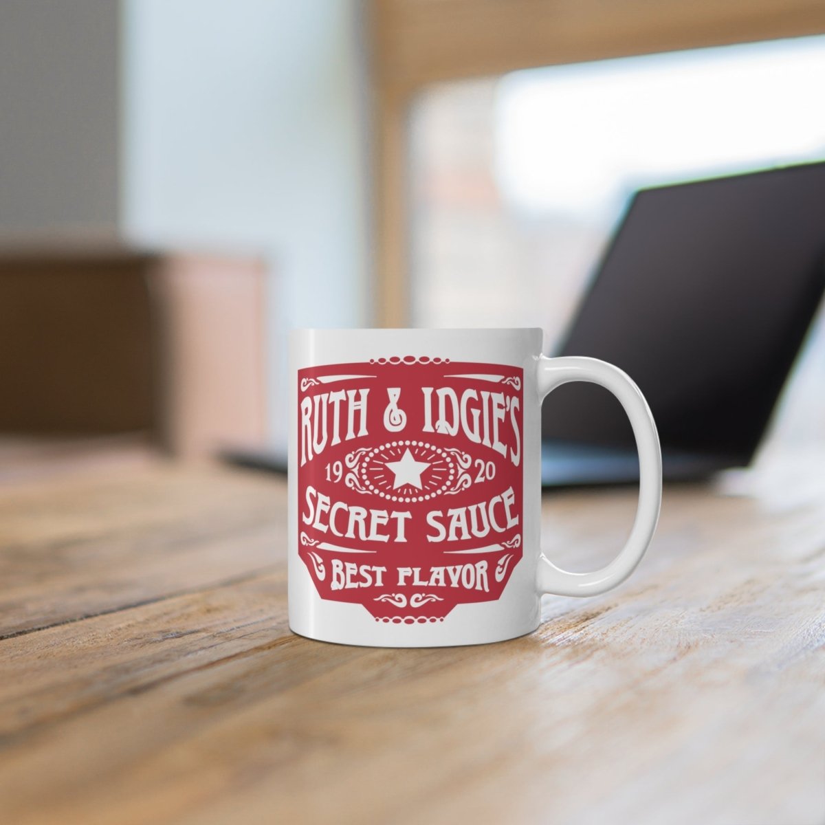 Ruth & Idgie's Secret Sauce Mugs, 11 oz, 15 oz, Funny