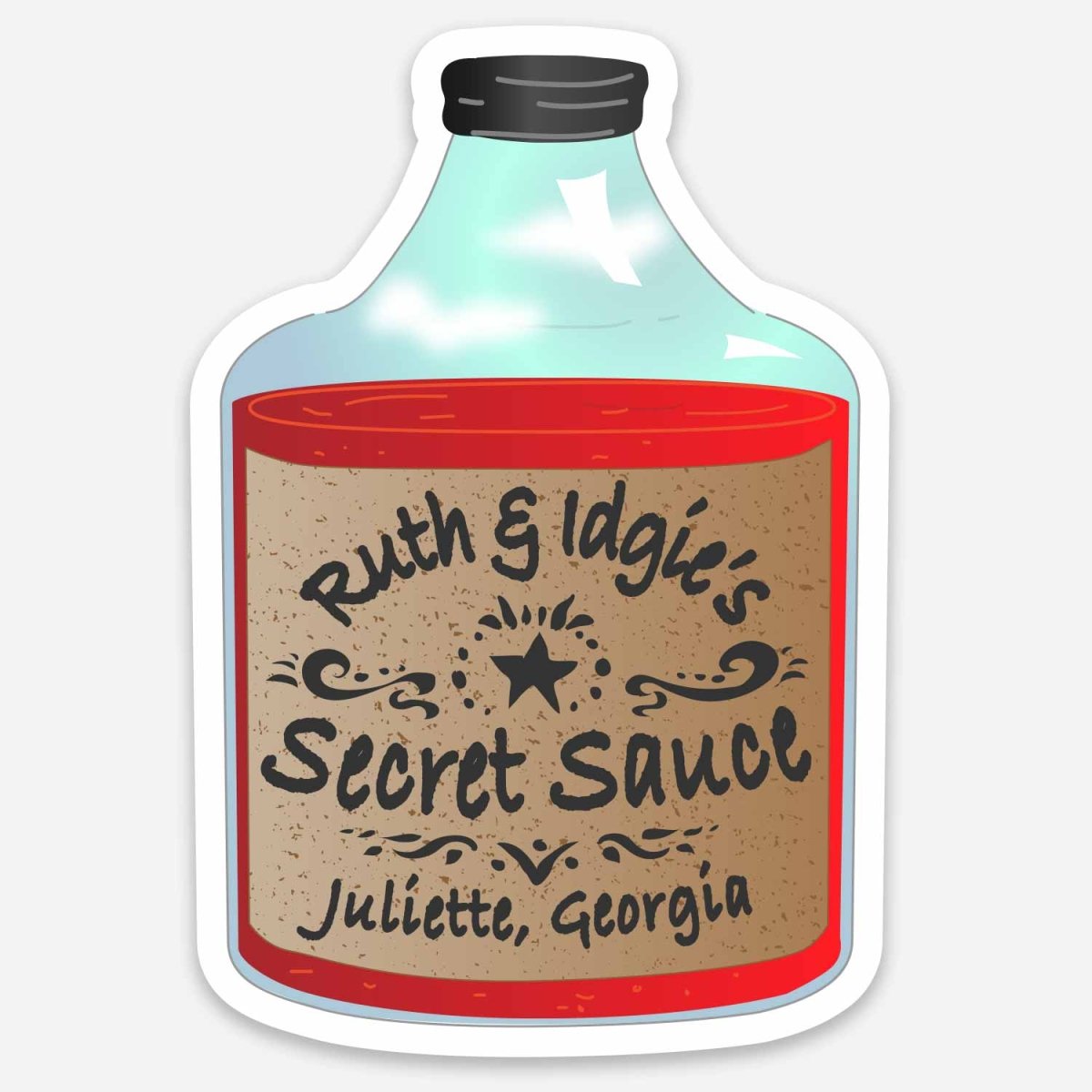 Ruth & Idgie's Secret Sauce - Premium Stickers & Magnets | Fried Green Tomatoes, Whistle Stop Cafe