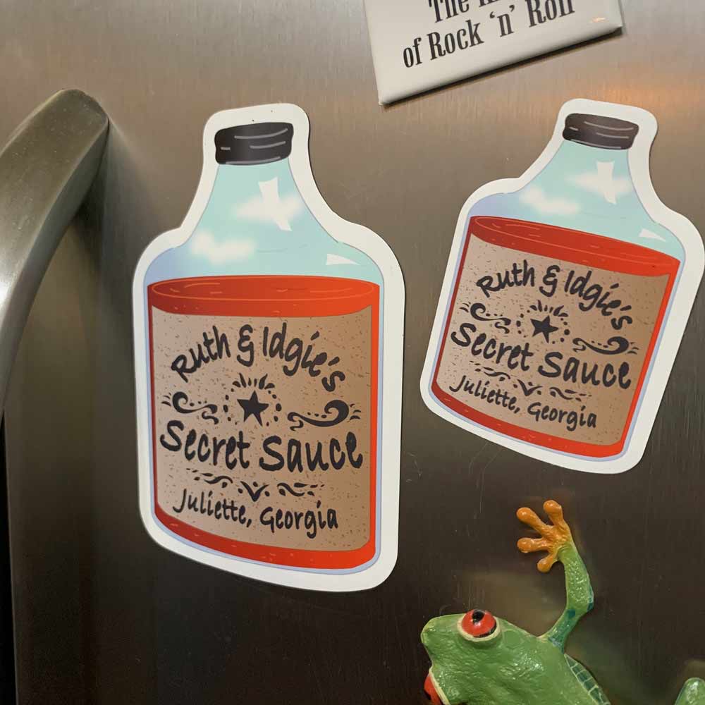 Ruth & Idgie's Secret Sauce - Premium Stickers & Magnets | Fried Green Tomatoes, Whistle Stop Cafe