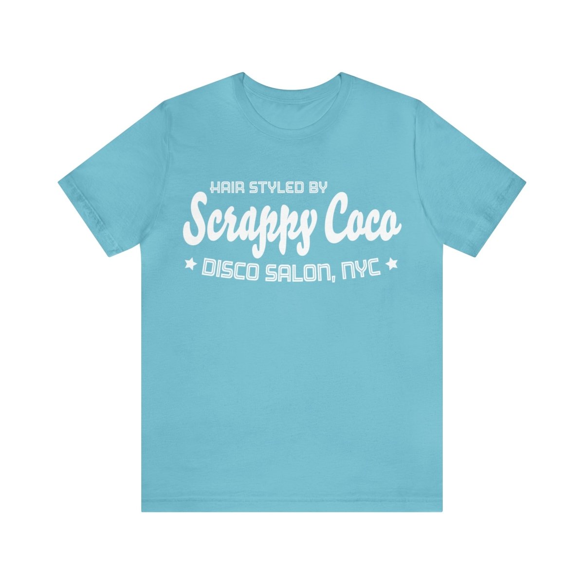 Scrappy Coco Hair Stylist Premium T-Shirt, Disco Salon, Funny