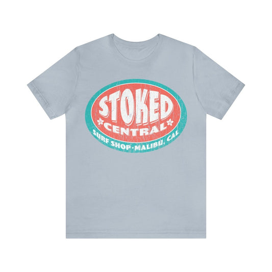 Stoked Central In The Curl Premium T-Shirt, Malibu, California, Surf Shop