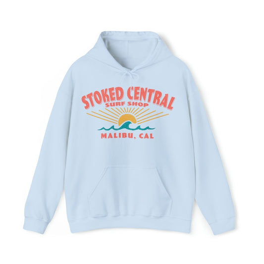 Stoked Central Surf Shop Fleece Hoodie, Malibu, California