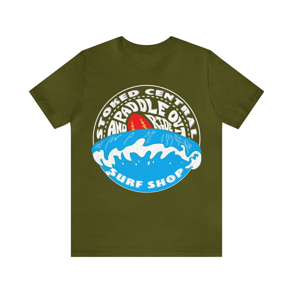 Stoked Central Surf Shop Paddle Out Premium T-Shirt, Malibu, California