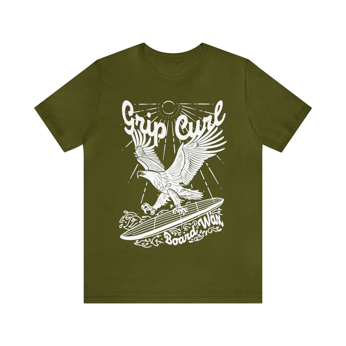 Surf Eagle Premium T-Shirt, Grip Curl Board Wax