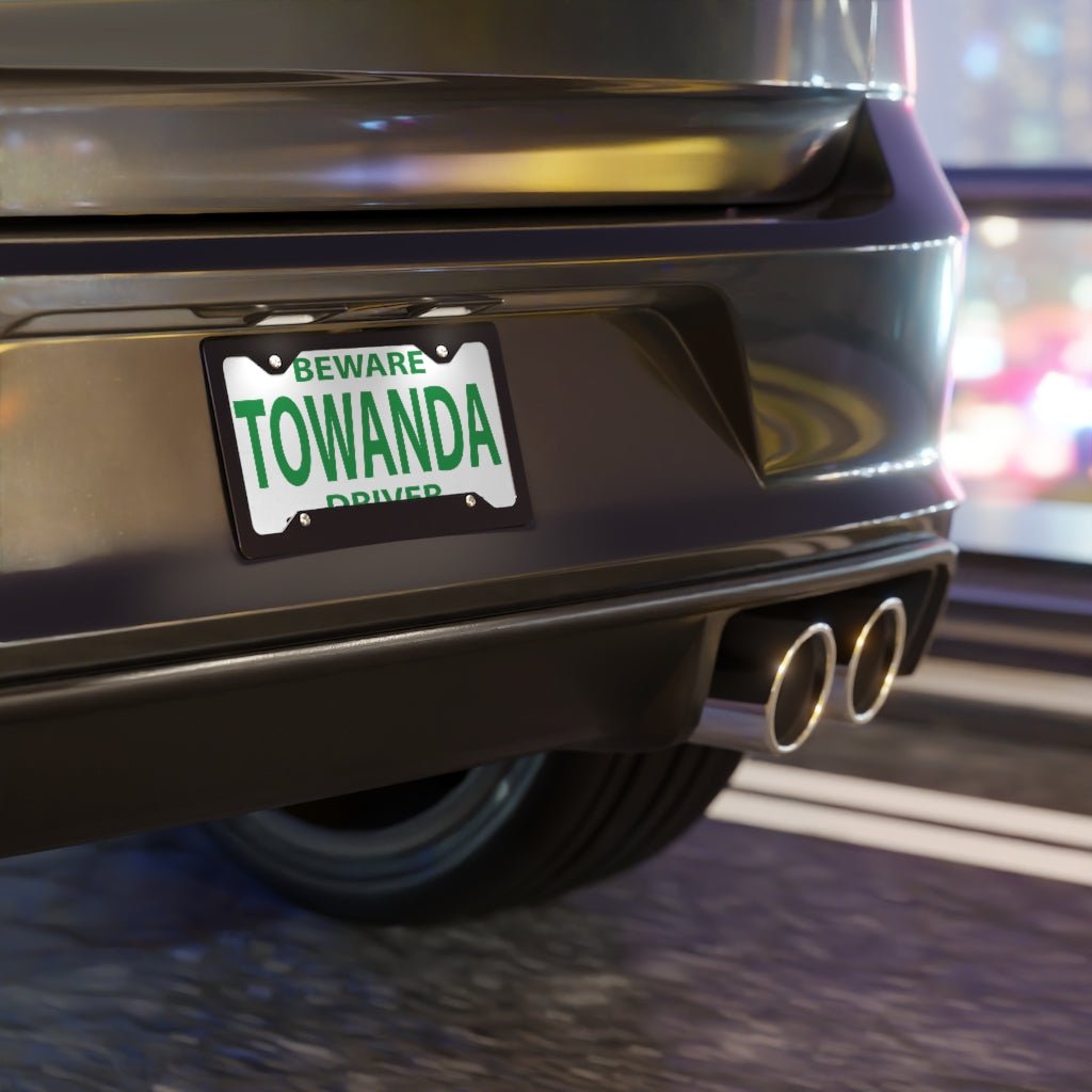 TOWANDA License Plate - Beware Driver | Fried Green Tomatoes, Driver Gift