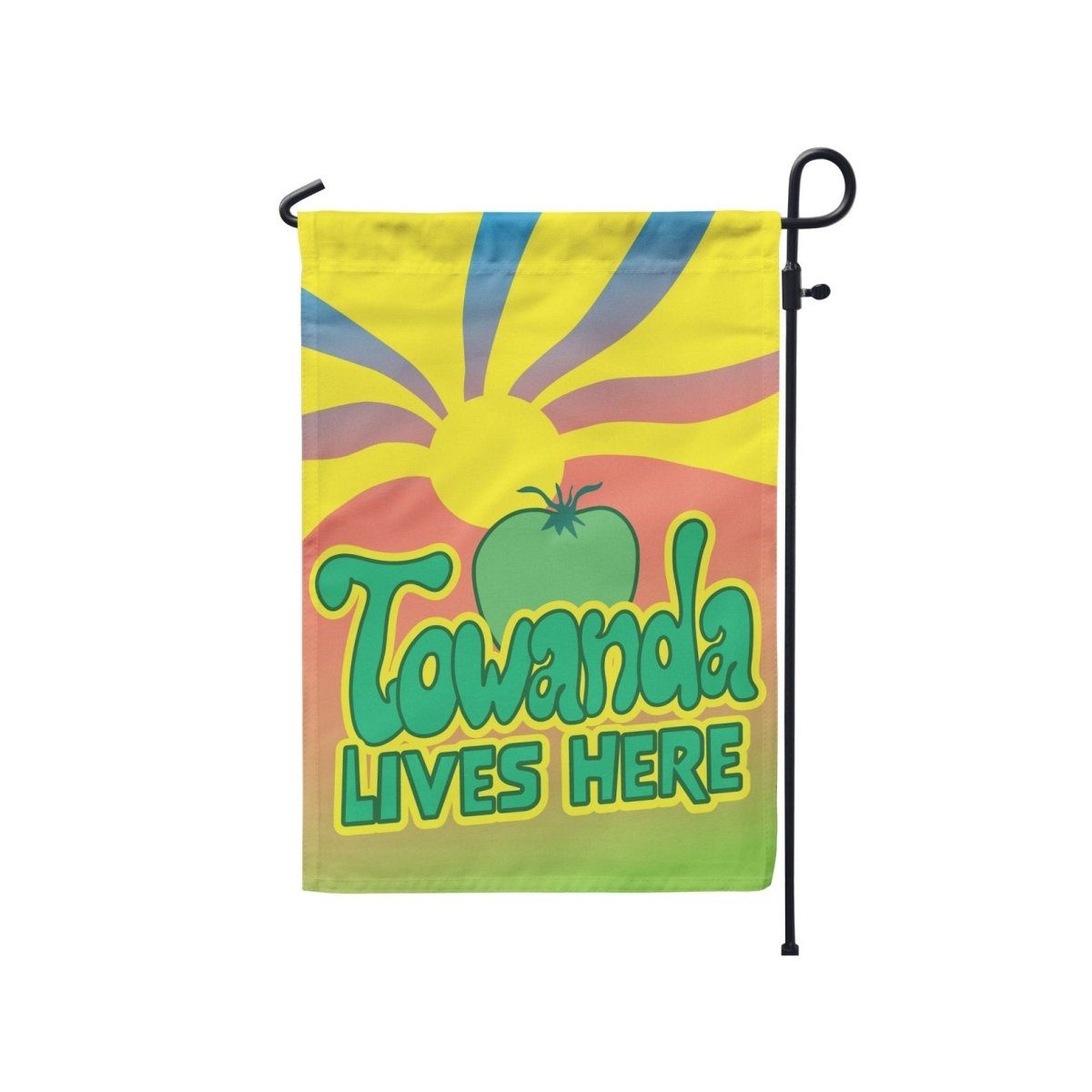 Towanda Lives Here Garden or Yard Flag