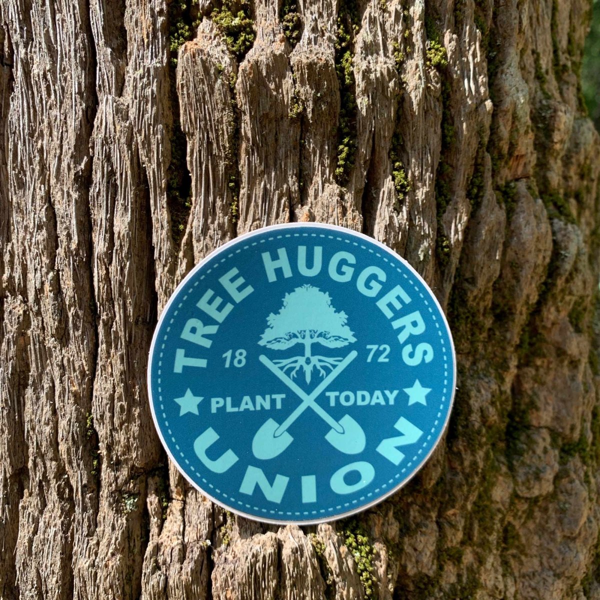 Tree Huggers Union Premium Stickers, Environment Gift, Nature, Outdoors, Climate